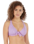 Freya Womens Beach Hut Halterneck Bikini Top - Purple Polyamide - Size 36E