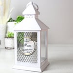 Personalised Opulent White Lantern