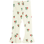 Mini Rodini Lingonberries Aop Utsvängda Leggings Offwhite |  | 116/122 cm