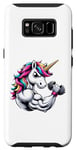 Coque pour Galaxy S8 Licorne Biceps Curls Fitness Gym Garçons Filles Hommes Femmes Enfants