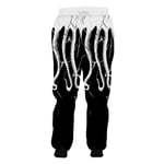 Jogging Pants Hommes - Jogger Men Modern | Pantalon décontracté Coupe Slim garçon en Coton | | Pantalon de Sport - entraînement - Pantalon d'entraînement | -avec Poches (Color : White1, Size : 5XL)