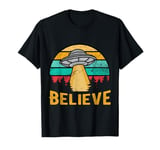 Vintage Alien UFO Hunter Gift UFOS I Want To Believe T-Shirt