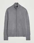 Belstaff Sternway Knitted Zip Cardigan Grey Heather