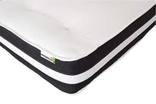 Starlight Beds - Single Memory Foam Mattress, 3ft 3D Tufted Sprung Mattress (3ft x 6ft3)