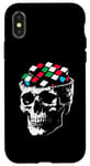 Coque pour iPhone X/XS Magic Cube Skull Vintage Illustration Magic Cube Lover