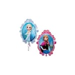 Ballonim® Frozen Miroir Anna & Elsa env. 80 cm Ballons gonflables en aluminium Décoration de fête d'anniversaire