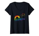 Womens Rainbow Est 1972 Zippy V-Neck T-Shirt