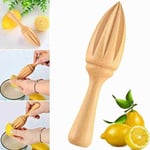 Wooden Lemon Fruit Juice Squeezer Log color Beech Lemon Cone