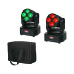 Equinox Fusion 40 Pack (2 Moving Heads + Carry Case + DMX and Power Cables)