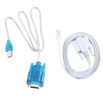 RJ45  Cable Serial Cable Rj45 to DB9 and RS232 to USB (2 in 1) CAT55355