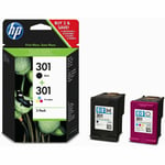 Genuine HP 301 Multipack Ink Cartridges N9J72AE For Deskjet 3057A 1056