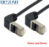 Câble de raccordement Ethernet RJ45 coudé en forme de L - Câble de  raccordement Cat5 - 1,8 m (coudé à gauche) : : Informatique