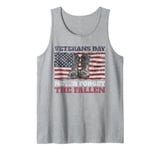 Veterans Day Never Forget the Fallen USA Flag Soldiers Boots Tank Top