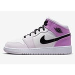 Chaussures Nike Air Jordan 1 Mid GS Fille Femme DQ8423 501 Blanc Rose Original