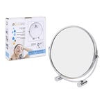 CONFORTIME 177390 Miroir grossissant 2 Faces 17 cm, Multiple, Multicolore, 19,5 x 19,5 x 5