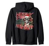 Heavy X-Mas Guitar for Real Heavy Metal Christmas Fans Zip Hoodie