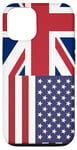 iPhone 13 Pro UK and USA Flags: United in Friendship and Pride Case