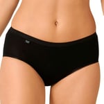 Sloggi Trosor 2P Basic Plus Midi Briefs Svart bomull 48 Dam