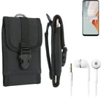 For OnePlus Nord N100 + EARPHONES Belt bag outdoor pouch Holster case protection