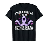 I Wear Purple For My Mother-In-Law Alzheimer's Awareness T-Shirt