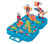 Eddy Toys Jeux de Construction Dinosaures - Bricolage Enfant - Activites Manuelles pour Enfants 228 pièces - Puzzle 3D Enfant - Jeu Mosaique Enfant - Jeu de Construction Enfant