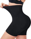 Gotoly Short Culotte Gainante Femme Taille Haute Panty Ventre Plat Invisible Shapewear Shorty Anti Frottement Cuisse Minceur Body Shaper