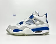 Mens Nike Air Jordan 4 IV Golf Military Blue 1 White 2021 Spikes UK Size 9 EU 44