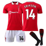 Red Devils Eriksen #14 World Cup Hemma Vuxen Fotbollströja XL XL