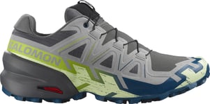 Salomon Men's Speedcross 6 Castlerock/lime Cream/poseidon, 40 2/3