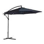 Outsunny Patio Umbrella 01-0217 Metal, Polyester Black