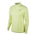 Nike W NK Pacer Top HZ T-Shirt à Manches Longues Femme, Fire Pink/HTR/Magic Flamingo/(Reflective Silv), FR : S (Taille Fabricant : S)