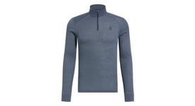 Base layer odlo half zip active warm bleu