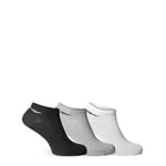 Reebok MALE One Series Training 3 Pairs ANKLE SOCKS, white/pure grey 4/black, M