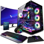 Vibox X-104 SG PC Gamer - 27" 165Hz Écran Pack Incurvé - Intel i9 13900KF Processeur 5.8GHz - Nvidia RTX 4090 24Go - 32Go RAM - 2To NVMe M.2 SSD - 1000W PSU - Windows 11 - WiFi