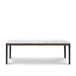 Arflex - Hug Dining Table, Emperador Marble, Base Black Lacquered Metal - Matbord - Claesson Koivisto Rune - Brun - Metall/Sten