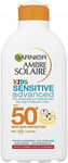 Garnier Ambre Solaire Kids Sensitive Sun Protection Lotion SPF 50+ 200ml, Very