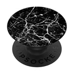 White Black Abstract Modern Geometric Phone Stand Grip PopSockets Swappable PopGrip