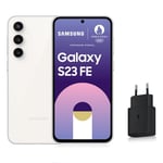 SAMSUNG GALAXY S23 FE, Smartphone Android 5G avec Galaxy AI, 256 Go, Chargeur secteur rapide 25W inclus [Exclusivité Amazon], Smartphone déverrouillé, Crème, Version FR