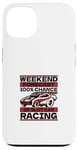 Coque pour iPhone 13 100 % de chances de participer à une course de voitures à sous, voiture télécommandée, mini-voiture