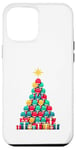 Coque pour iPhone 12 Pro Max Christmas Tree Joueur de Tennis de Table Ping Pong Raquette