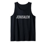 Jerusalem Vintage City Design Travel Destination Tank Top