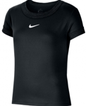 NIKE Court Dry Top SS Black - Girls (XS)