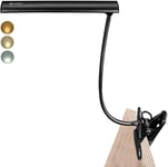 LED Clip On Desk Lamp Bed Headboard Light With Clamp For Reading 3000K 6500K Co