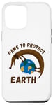 Coque pour iPhone 13 Pro Max Funny Dog Earth Day Save The Planet Paws To Protect Earth Day
