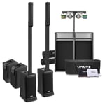 VX820 Active Column Array PA Speaker System with DJ Booth and Party Bar Light