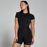 MP Women's Tempo Piping Short All In One - Black - M