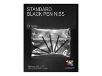 Wacom Pointes de stylo standard - Pointe de stylo numérique - noir (pack de 5) - pour Intuos4 Large, Medium, Small, Wireless, X-Large