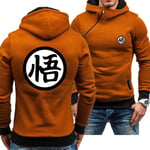 Hoodie Men's Sweatshirt Jacket Pullover - 3D Dragon Ball Print Baseball Uniform Unisex Hooded Tops Long Sleeve Casual Spring and Autumn Sweater Jacket - Youth Gift，Camel，XXL