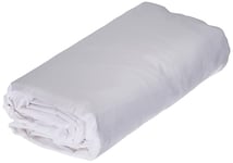 Nuit des Vosges 2094435 Cotoval Drap Housse Uni Coton Blanc 160 x 200 cm