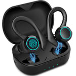 Wireless Earbuds Headphones Aoslen Wireless Sports Earphones Bluetooth Headphones In Ear 5.0 with Built in Mic Deep Bass HiFi Stereo IPX7 Waterproof 30H Play Time for Sports Running Gym